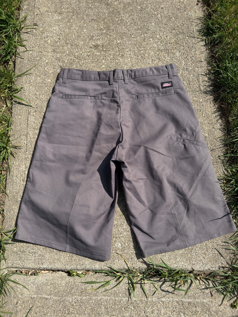 Dickies Men's Charcoal Flat-Front Work Shorts